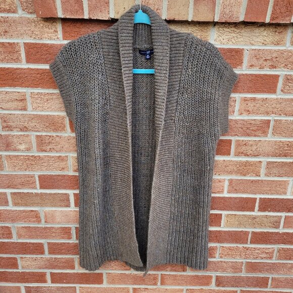 Gap Sweaters - Gap Open Front Sweater Vest Women's Size Medium Alpaca Wool Blend Long Tunic
